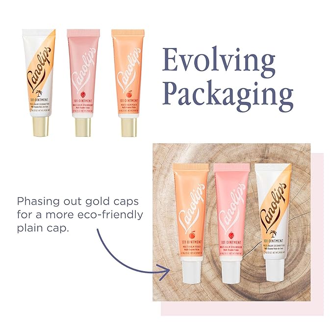 Lanolips 101 Ointment Multi-Balm, Minty - Fruity Lip Balm with Vitamin E Oil and Lanolin for Lip Hydration - Naturally Flavored Lanolin Lip Balm for Very Dry Lips - Dermatologist Tested (.35 oz)