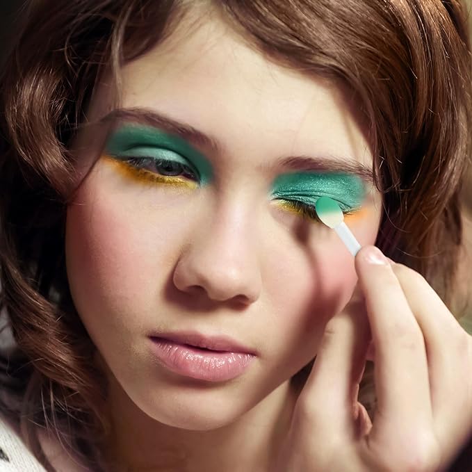 Expressions Selfie Queen Glisten & Glitter Makeup Palette 10 Color Eyeshadow Palette & Blush Makeup Novelty Beauty Set, Fold Out Compact with Mirror, Cute Makeup Kit Gifts - Washable, Non-Toxic