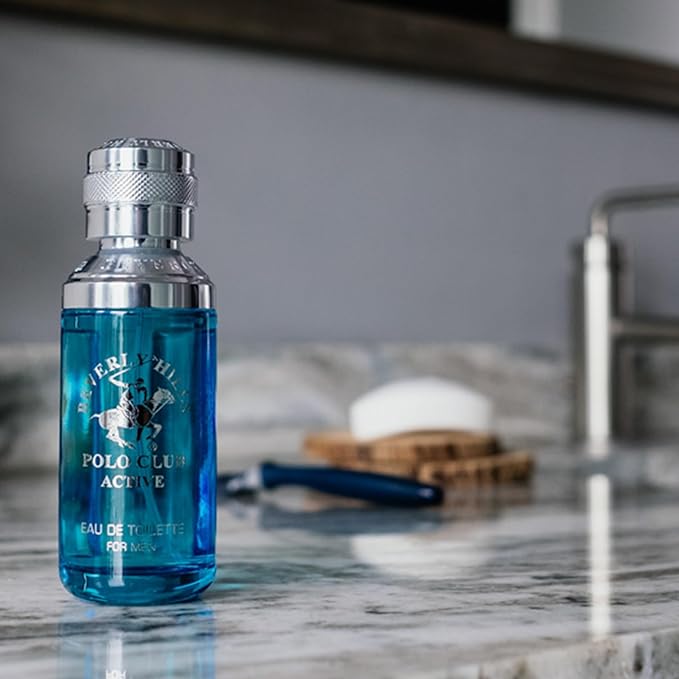 Beverly Hills Polo Club Cologne for Men Bonus Pack Designer Eau De Toilettes 3.4oz + 0.5oz 2 count (Active)