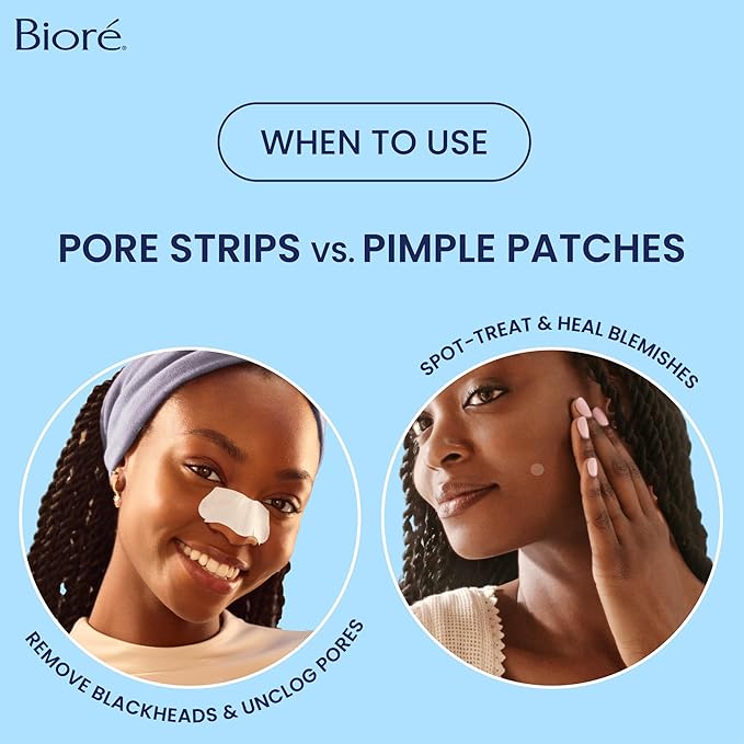 Bioré Original Blackhead Remover Strips, Deep Cleansing Nose Strips With Instant Pore Unclogging, Features C-Bond Technology, Oil-Free, Non-Comedogenic Use, 14 Count
