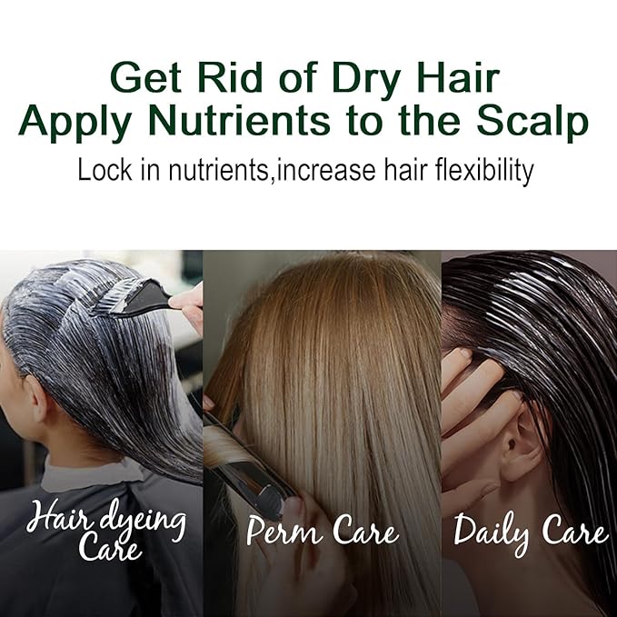 Hair Mask Deep Treatment Conditioner Collagen Protein Argan Oil Biotin Repair For Dry Damaged Frizzy Curly All Hair Types(16.9 Fl Oz/500ml) (keratin)