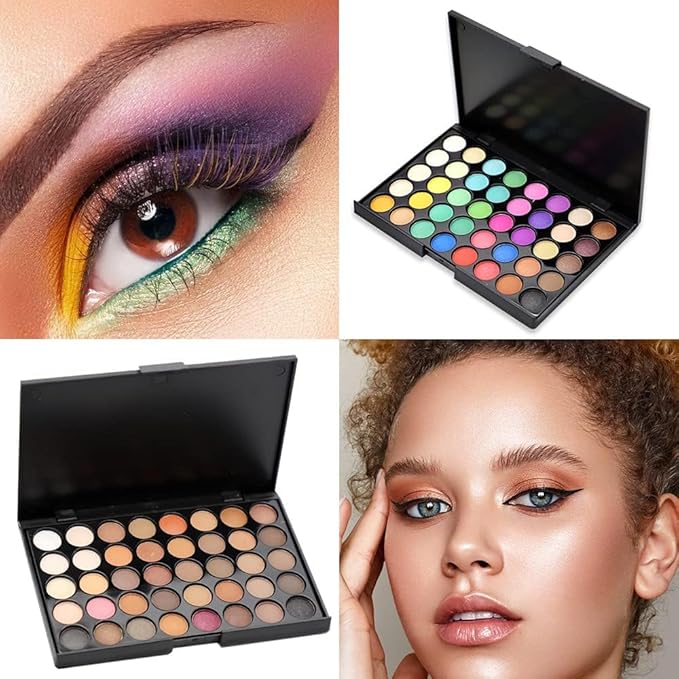 Eyeshadow Palette 40 Color Makeup Palettes Matte Eyeshadow Waterproof Makeup Mixer Palette Make-up For Women Beauty… (Type B)