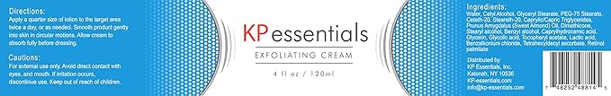 KP Essentials - Keratosis Pilaris Body Scrub and Exfoliator Cream Set - 10oz Exfoliating Set