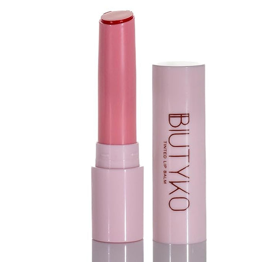 Lip Balm Hydrating for Dry and Chapped Lips Tinted Subtle Color Non-Sticky Juicy Finish | Coral