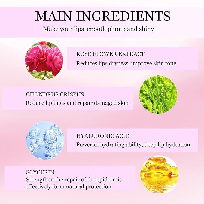 Eakroo 30 Pairs Collagen Crystal Pink Lip Masks, Collagen Lip Pads for Dry and Cracked Lips, Moisturizing Lip Care Gel Pads Remove Dead Skin, Minizes Lip Fine Lines, Lighten Lips, Plump Your Lips