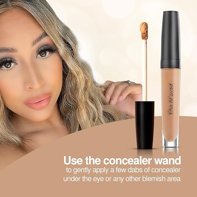 Frankie Rose Cosmetics Our Lil’ Secret Concealer – Sweat-Proof & Matte Under Eye Concealer, Long Lasting Concealer Full Coverage For Fine Lines, Dark Circles & Hide Imperfections - Neutral