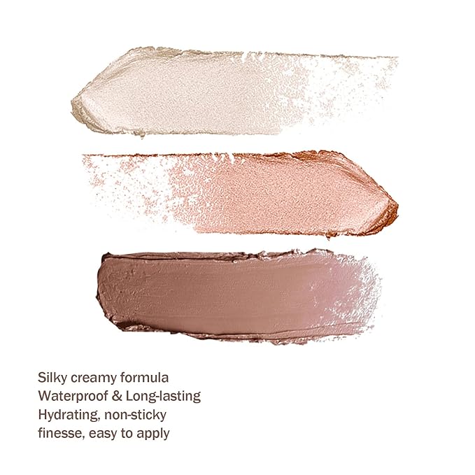 Boobeen Blush Stick Highlighter Makeup Stick Matte Contour Stick, Lightweight Cheek Blush Cream Shimmer Contouring Stick, Waterproof Multi Stick for All Skin Smooth & Natural