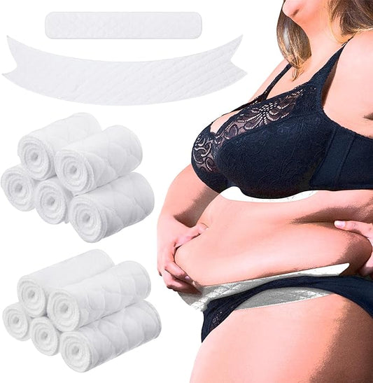 Cotton Tummy Liners and Bra Liners Set for Sweat Rash Skin Folds Plus Size Women Sweating Supplies