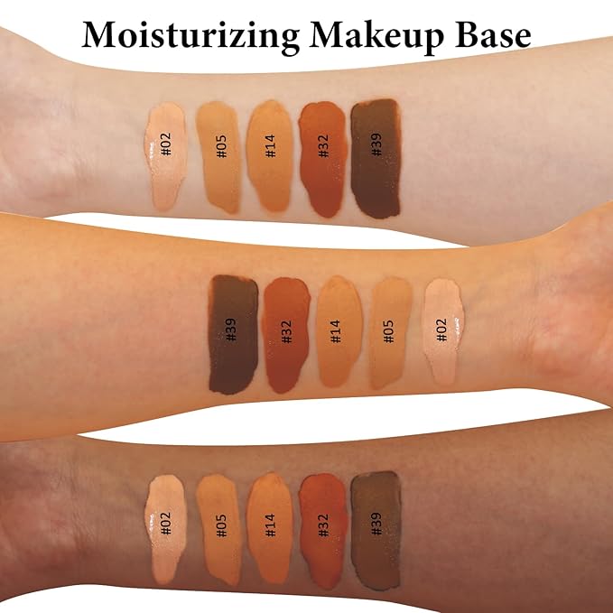Liquid Foundation Makeup, Improves Uneven Skin Tone, Lightweight and Flawless Coverage for Hours 5# MEDIUM