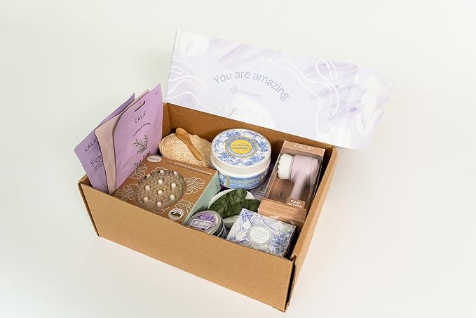 LUXURY SPA GIFT SET FOR HER -11-Pc Lavender Spa Beauty and Personal Care Collection Home Spa Pampering Package for Relaxation Perfect for Thank You, Birthday, Anniversary Gifts, Gift Box for Her