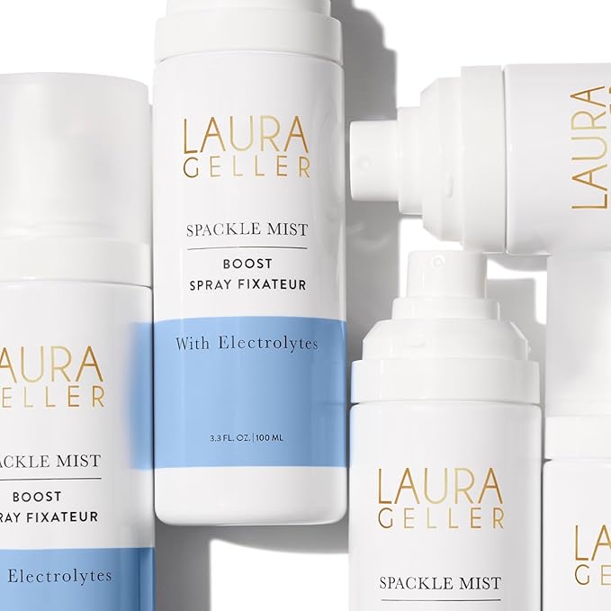 LAURA GELLER NEW YORK Spackle Mist Boost Setting Spray with Electrolytes - Long-Lasting Makeup Spray with Blue Light Protection - Dewy Skin Makeup Setting Spray