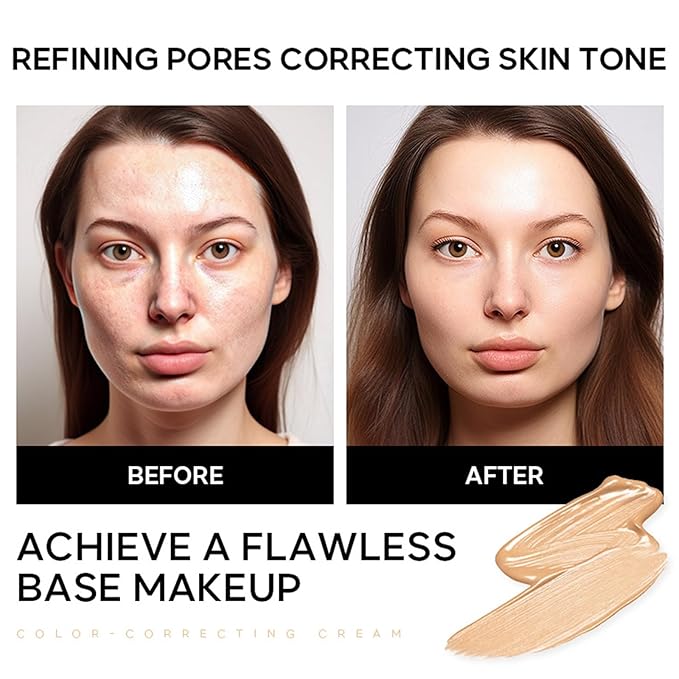 CC Cream Tinted Moisturizer with SPF 15, Color Correcting CC Cream, Even Skin Tone, Cover Blemish, Lightweight Hydrating Matte CC Cream, Long Lasting Waterproof CC Cream Foundation(Natural)