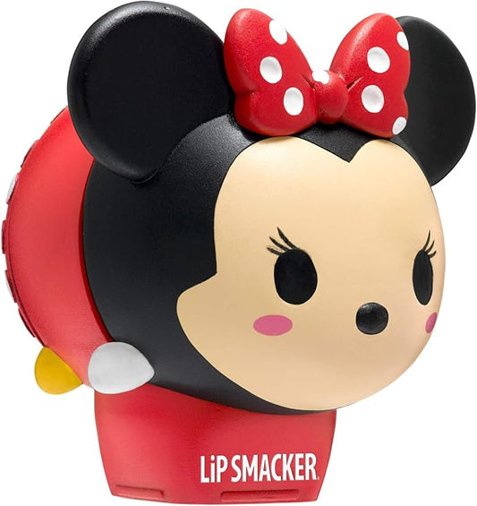 Lip Smacker Disney Minnie Mouse Tsum Tsum Flavored Lip Balm, Minnie Strawberry Lollipop, Clear, For Kids