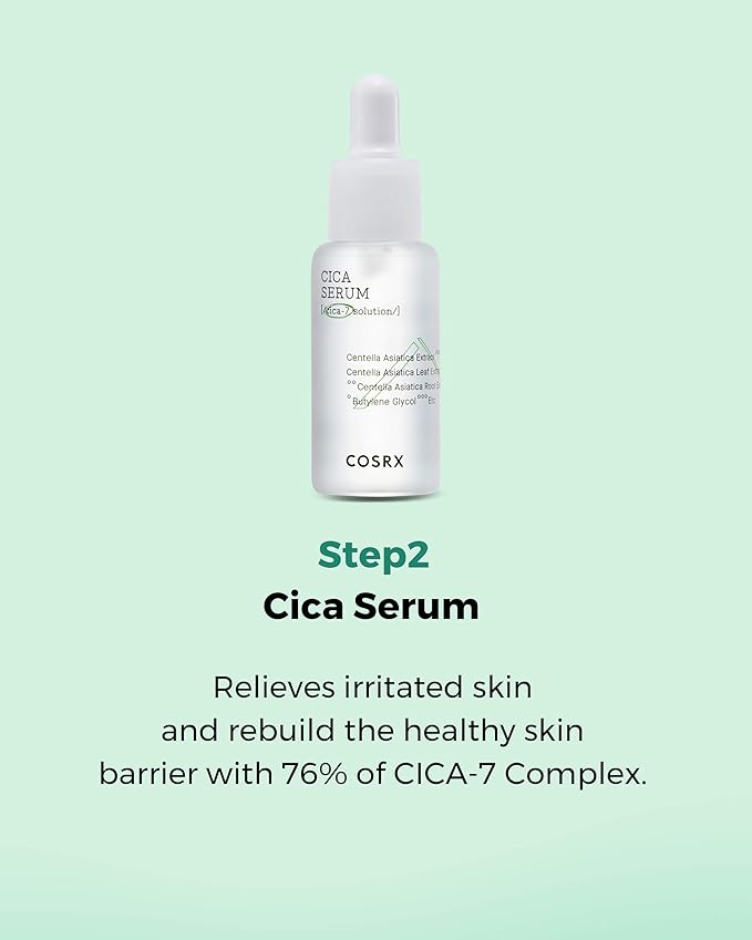 COSRX CICA Relief Kit | Toner, Serum, Cream with Centella Asiatica | Sensitive Skin, Soothing, Moisturizing | Travel Size Set, Gift Set, Korean Skincare, Not Tested on Animals, Paraben Free