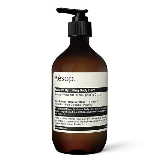 Aesop Resolute Hydrating Body Balm | Supple, Smooth Skin | Emollient Rich With Shea Butter, Wheat Germ Oil and Sweet Almond Oil | 16.9 oz / 500mL