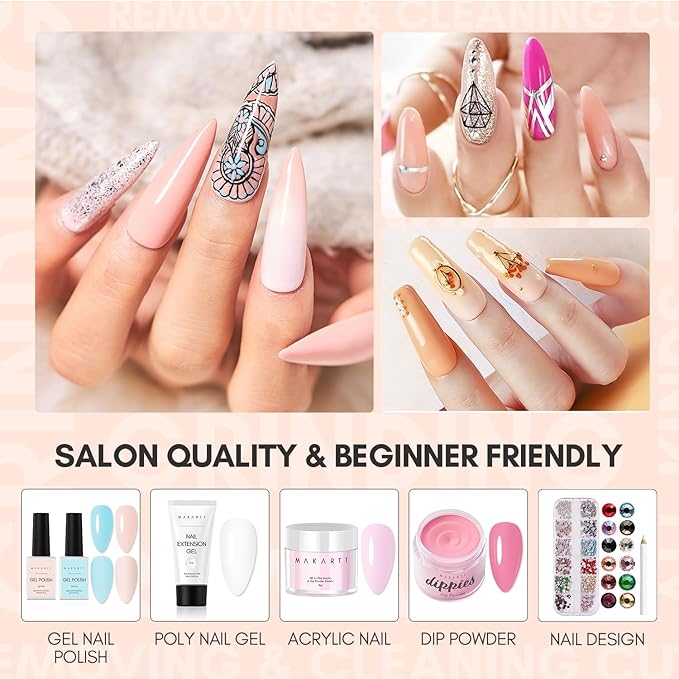 Makartt Gel Top Coat No Wipe, 15ML Clear Top Coat Gel Nail Polish, High Gloss Shine Finish Long Lasting Soak Off UV Nail Lamp Need for Acrylic Nails, Salon Quality Home DIY Manicure