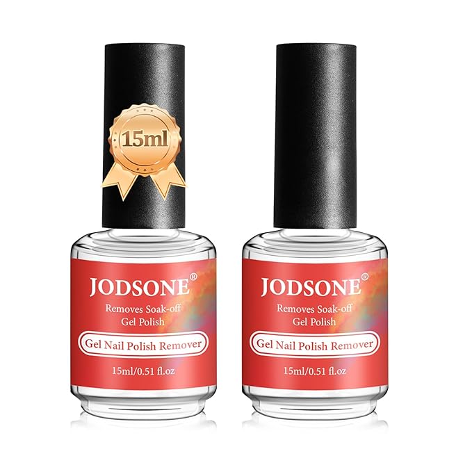 JODSONE Gel Nail Polish Remover 2Pcs Gel Nail Polish Remover 3-5 Minutes Gel Remover Quick