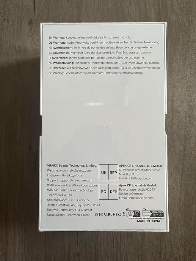 Lily Neck Face Massager, Face Sculpting Tool, Skin Rejuvenation Device with Thermal, Triple Action LED and Vibration, for Anti-Aging, Lifting and Tightening Sagging Skin (Pearl White)