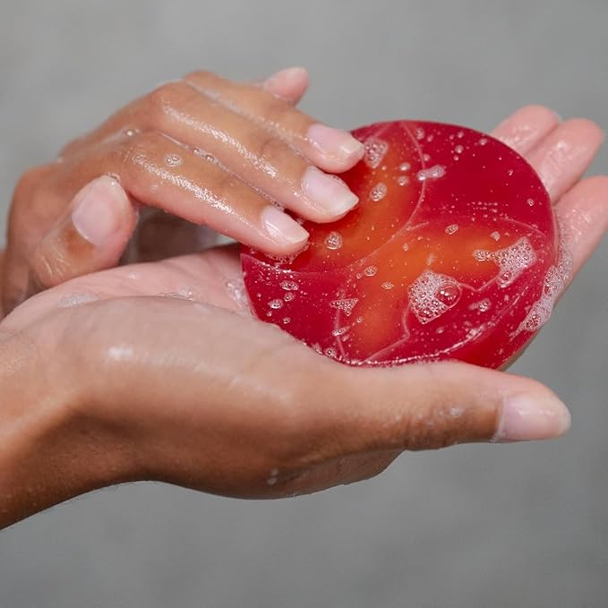 ANIHANA Handcrafted Natural Soap with Coconut Oil, Gentle Cleansing, Paraben Free, Refreshing Peach Smoothie Scent, 4.23 oz