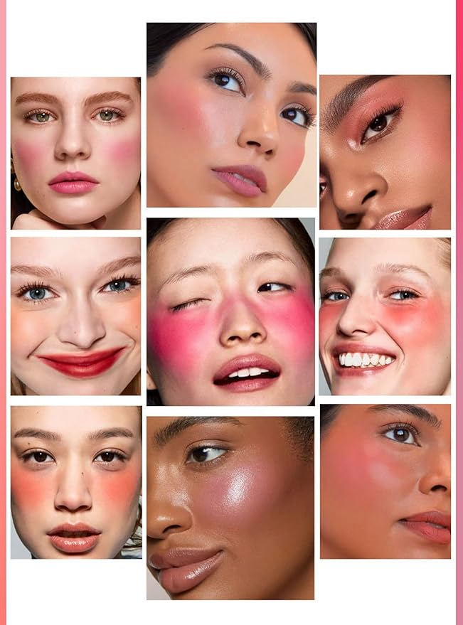 MAEPEOR Matte Face Blush 8 Colors Lightweight Natural Look Face Blush Long-Lasting and Highly Pigmented Powder Blush for Cheeks (Color 05)