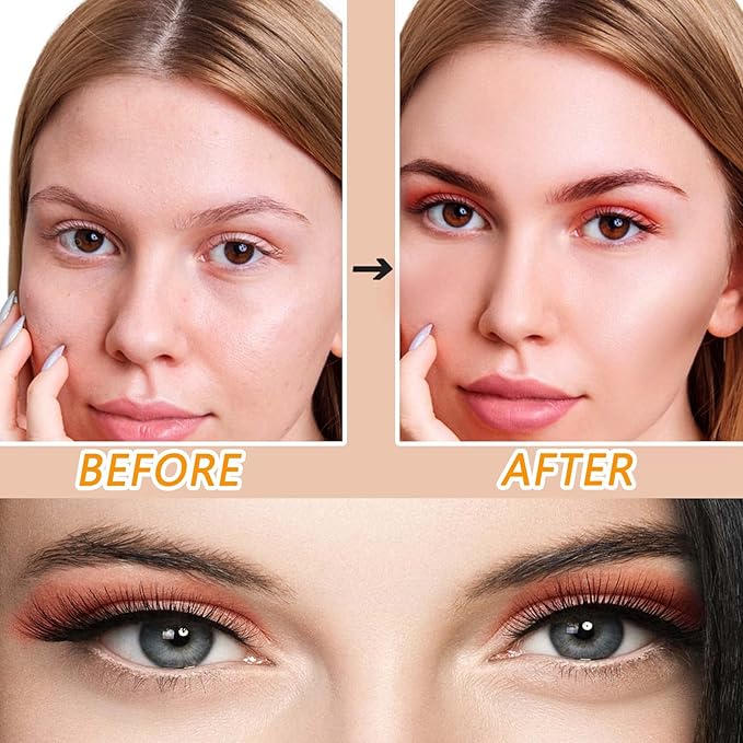 3 PCS Cream Contour Blush Stick,Long Lasting Waterproof Blush Stick for Cheeks&Lips Multipurpose Face Highlighting Concealing Cream,Shimmer Contour Stick Makeup for Women