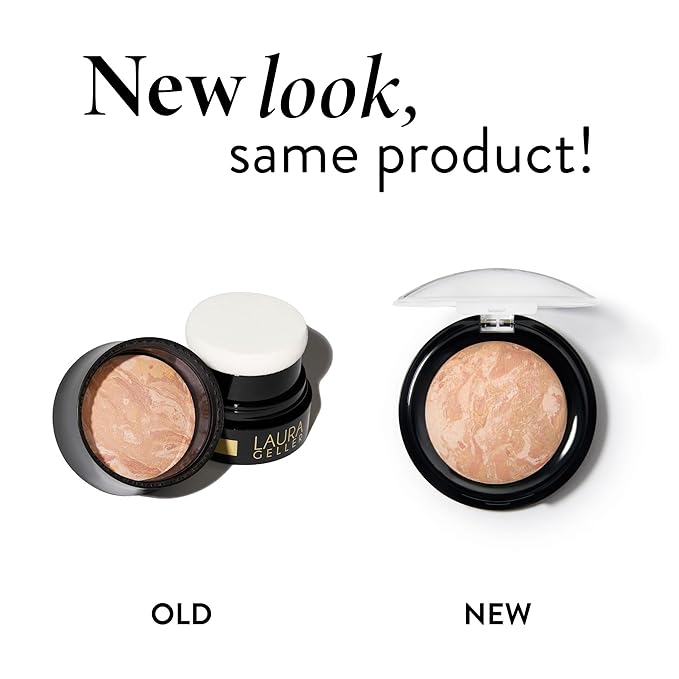 LAURA GELLER NEW YORK Award-Winning Baked Balance-n-Brighten To Go Color Correcting Powder Foundation - Fair - Buildable Light to Medium Coverage - Demi-Matte Natural Finish