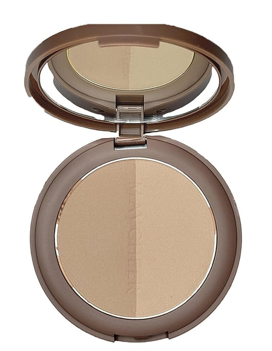 2 in 1 Contour Palette Face Sculpting Grey Contour Powder Palette Face Bronzer Makeup Contouring Palette with Mirror - Highly Pigmented Contour Shadow For Light Skin tone