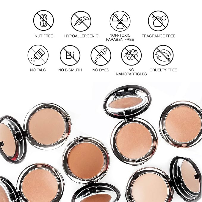 bellapierre Compact Mineral Foundation SPF 15 | Vegan & Cruelty Free Natural Makeup | Full Coverage Matte Foundation | Hypoallergenic | Oil & Talc Free - 0.35 Oz - Brown Sugar