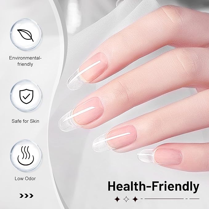 JODSONE 2Pcs 16.5ml Builder Gel Builder Nail Polish for Thickening Strengthener Building Extension and Keep The Nail Art Effect for A Longer Time and Nail Art Design Gift for Women