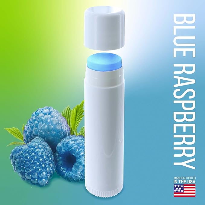 Chap-Ice | Blank Lip Balm Tubes - Filled With Various Flavors (Blue Raspberry)