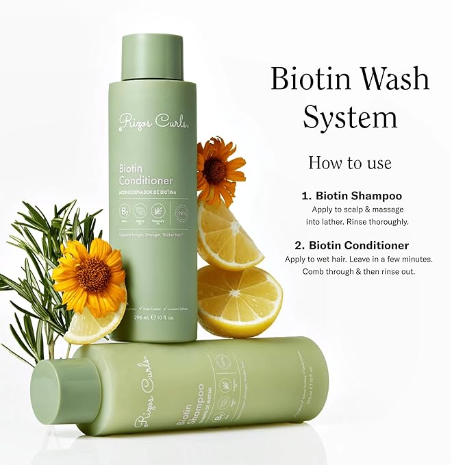 Rizos Curls Biotin Wash Bundle