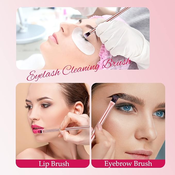 6 Pcs Eyeshadow Smudge Brush 2-in-1 Eyeshadow 2 Double Ended Make Up Brush Concealer Cosmetics Under Eye Small Soft Firm Pointed Foundation Makeup Applicator for Blending Eye Shadow Liner