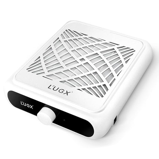L'UGX Professional Nail Dust Collector, 650Pa Nail Vacuum Dust Collector Nail Tech Fan Extractor Powerful Suction Machine for Acrylic Nail Polishing, Perfect for Home Salon Use