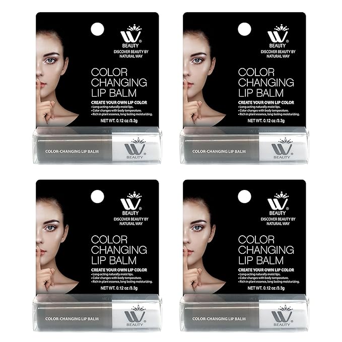 Care Lip Balm, Rich in Vitamin E and Provides Sustained Repair, Color Changing, Tinted Moisturizer, 3.3 g (4 pack)