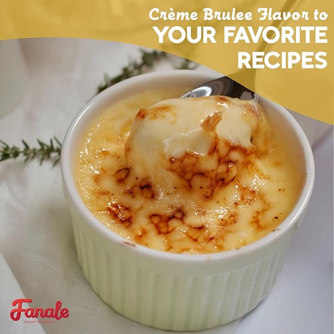 Fanale Premium Creme Brulee Bubble Tea Flavoring Powder | Perfect for Baking, Smoothies, Desserts and Drinks | Instant Flavoring Powder for Boba Milk Tea - 2.2 Pounds (Pack of 20).