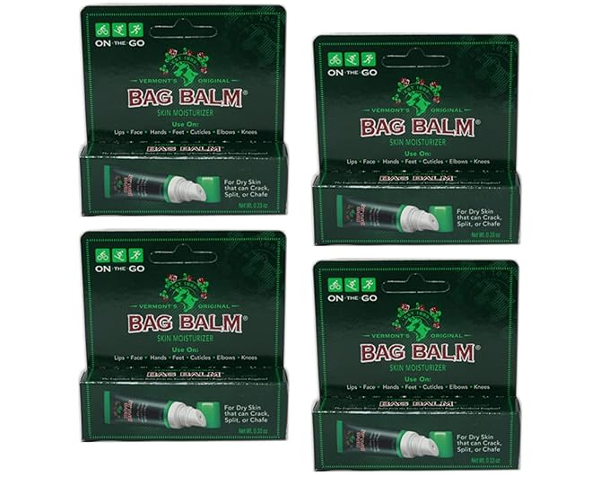 Bag Balm - 0.33 Ounce On-the-Go Tube (4-Pack)