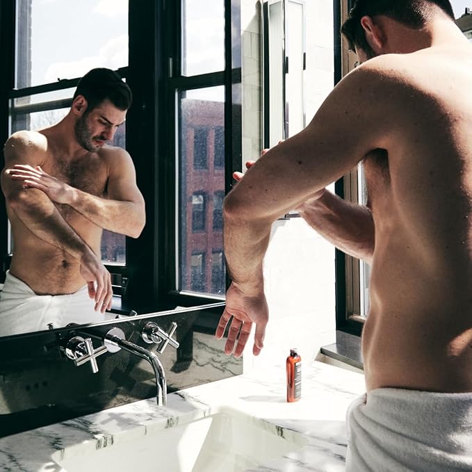 Brickell Men's Deep Moisture Body Lotion for Men, Natural and Organic Protects and Hydrates Dry Skin, 8 Ounce, Scented