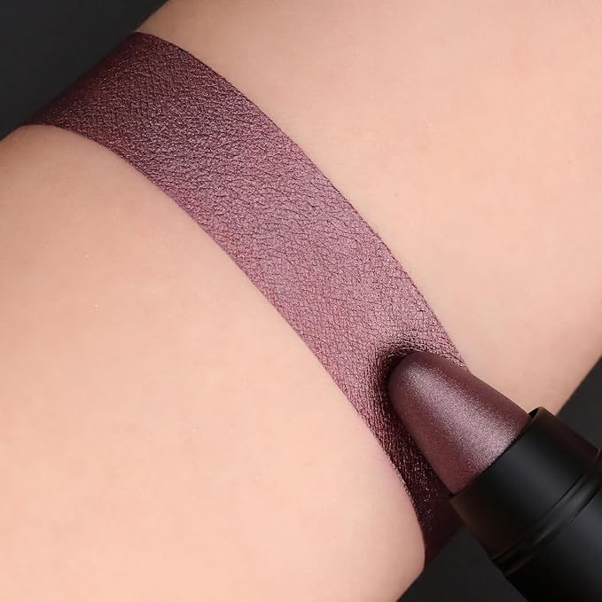 FOCALLURE Ultra Chic Metallic Lipstick,Rich Vitamin E Lip Crayon,Lightweight Shinning Color without Drying or Fading,Long Lasting Lips Makeup,#22 Pottery