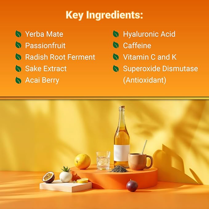 Caffeine Eye Cream – Yerba Glow Natural Under Eye Serum for Dark Circles, Puffiness & Fine Lines – Clean Hydrating Formula with Yerba Mate, Sake & Hyaluronic Acid