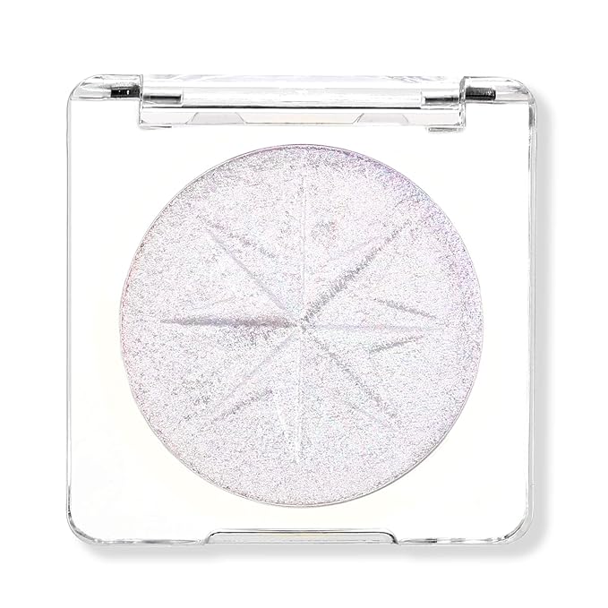 Erinde White Purple Shimmer Glitter Highlighter Highlight Makeup Contour Powder, Silver Highlighter Face Illuminator Highlighter, Highlighter Makeup iluminadores Illuminator for Face Body Cheek