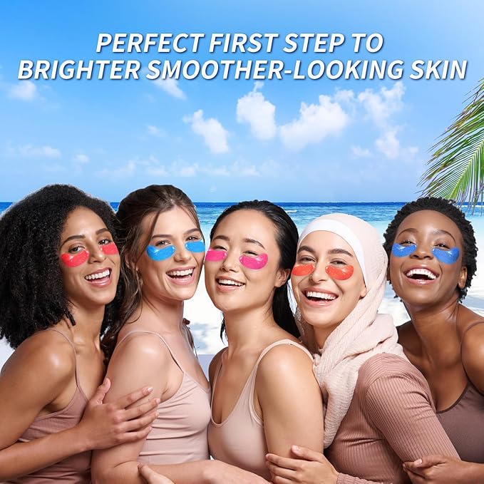 Eye Gel Pads (24 Pairs) - Under Eye Patches for Puffy Eyes, Wrinkles, Dark Circles, Natural Collagen Eye Gels, Under Eye Mask Patches for Face to Soothe Puffiness, Eye Bags