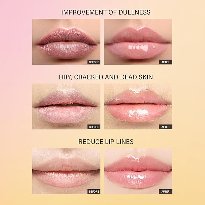 Lip Balm, Hydrating Lip Balm with Glossy Finish, Moisturizing Lip Care for Soft & Smooth Lips - Fruit Flavored Lip Mask & Treatment for Dry, Chapped Lips, 0.35 oz, 1# Unscented