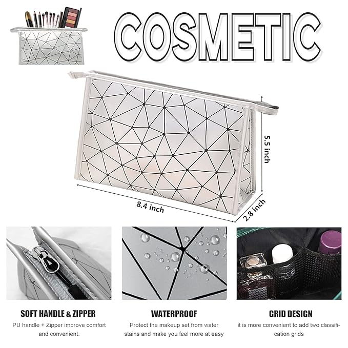 All in One Makeup Kit for Women Full Kit, Includes 12 Colors Eyeshadow Palette, Lash Mascara, Liquid Eyeliner, Eyebrow Powder, 5 Pcs Makeup Brush and Cosmetic Bag, Makeup Gift Set for Women & Teens