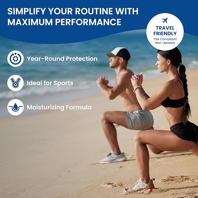 BU SPF 50 Kids Sunscreen Spray for Face and Body, Non Aerosol Spray, Fragrance Free, Clear, Non Greasy, Water Resistant, Fragrance Free 3.3 oz