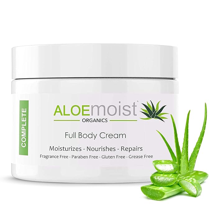 Organic Aloe Vera Lotion - Face & Body Moisturizing Cream with Natural Aloe Vera, Vitamin E Oil, Vitamin C, Retinol Cream, Shea Butter – Anti Aging Face Moisturizer for Women, Dry Skin (8 oz - 2pk)