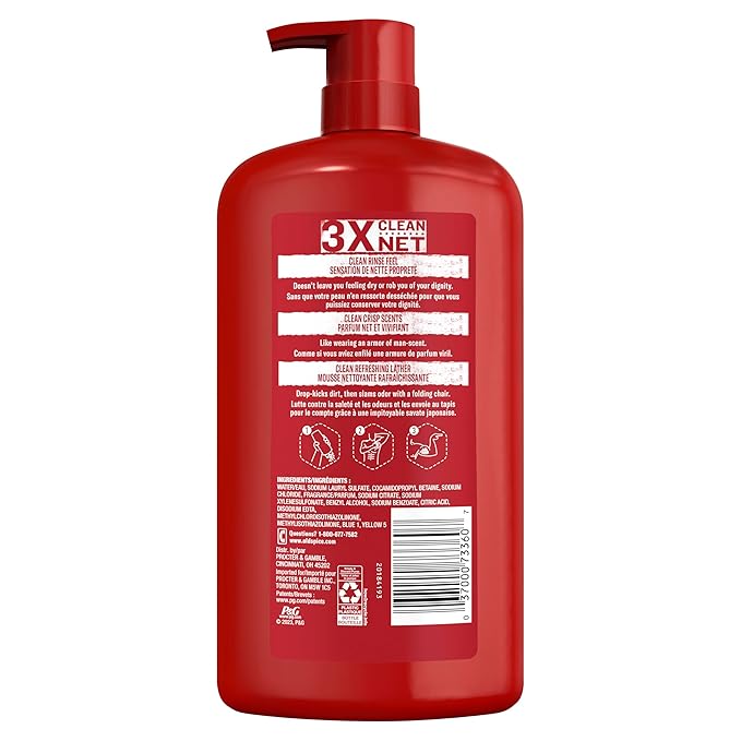 Old Spice Body Wash for Men, Pure Sport Scent, High Endurance, 33.4 fl oz (Pack of 4)