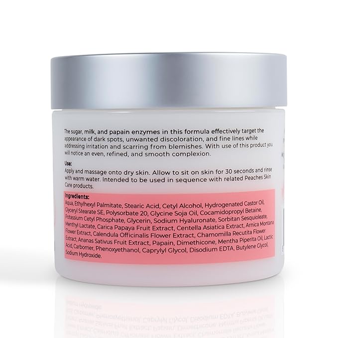 Vegan Exfoliating Scrub – Gentle Face Exfoliator for Delicate Skin with Sugar, Lavender, and Arnica Montana – Helps Improve Skin Texture and Clarity – Perfecting Polish (4 oz)