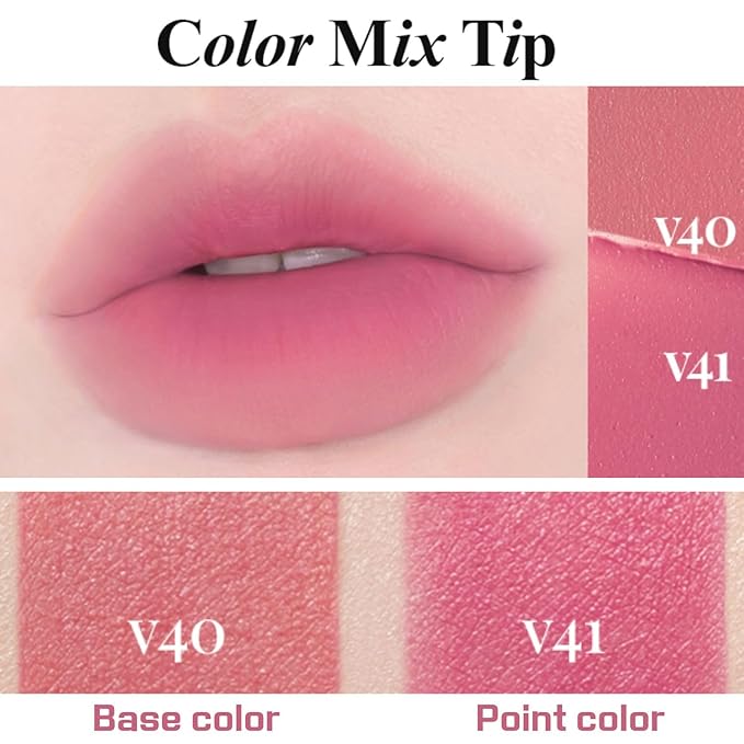 BBIA Last Velvet Tint - Soft & Creamy Matte Finish Lip Stain, Blur Effect with Velvety Texture, Long-Lasting, High Pigment, Lightweight, Non-Drying, Vegan, Korean Lip Makeup (V41 SUMMER BERRY)