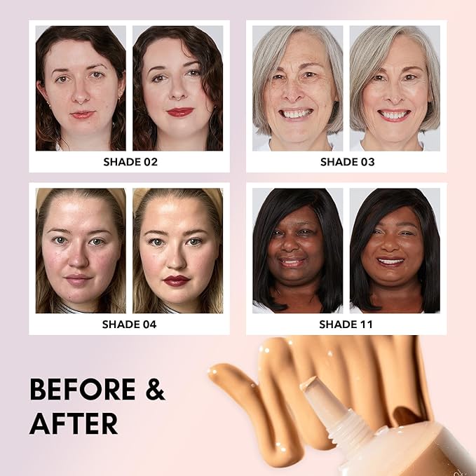 Clover Skin Is In Serum Foundation | Hydrating Face Serum, Lightweight Foundation, Cruelty-Free & Vegan | With Squalane And Sunflower Seed Wax | 30 ml - Shade 14 (Deep)