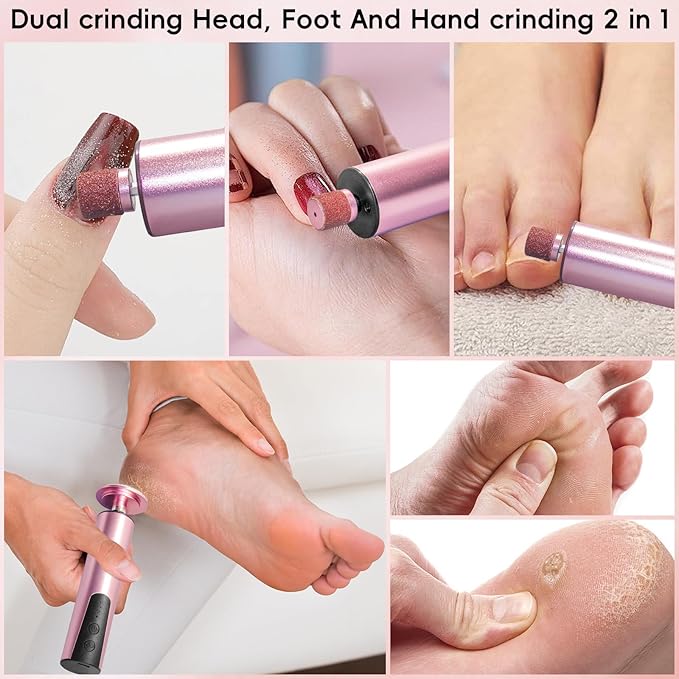 Electric Callus Remover,CHNYNJN Foot File Grinder Tool with Speed Controller and 20pcs Replacement Sandpaper and 10 Sand Rings Disk for Men Women Dead Dry Crack Skin Calluses